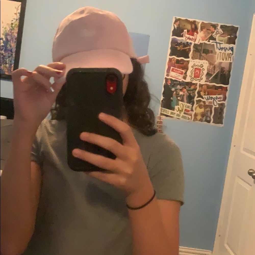 A pink hat. :)